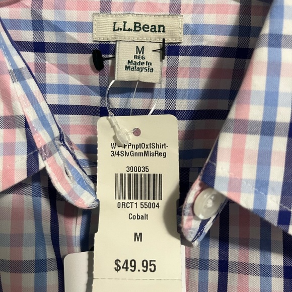 Boys  Wrinkle-Free Kennebunk Sport Shirt, Traditional Fit Check - Picture 4 of 5